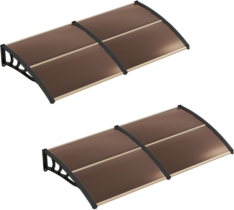 Load image into Gallery viewer, Goplus Awnings for Doors, Window Awning with Rain Snow Sunlight UV Protection, UPF 50+
