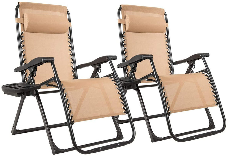Load image into Gallery viewer, Zero Gravity Chair, 500-lb Capacity Oversized Recliner with Cup Holder
