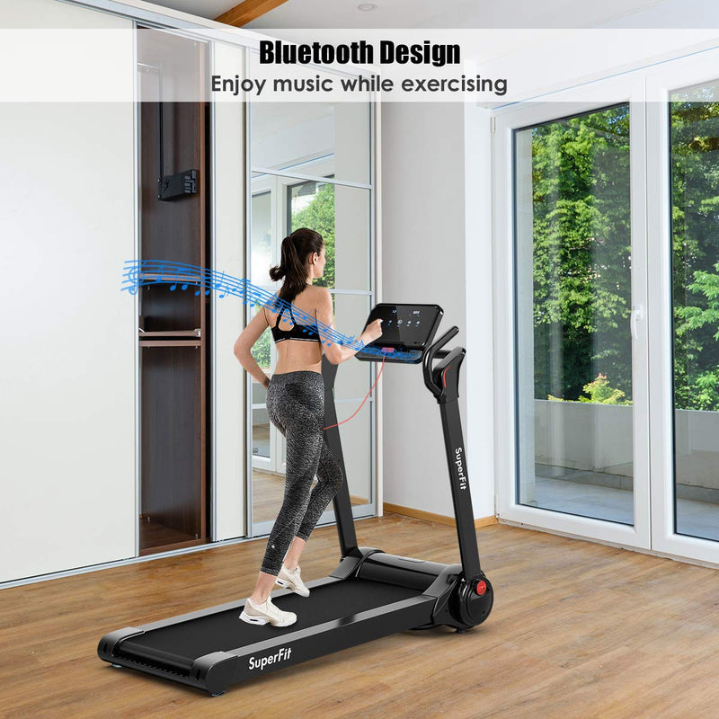 Load image into Gallery viewer, 2.25HP Electric Folding Treadmill, Installation-Free Design with 8-Stage Damping System - GoplusUS
