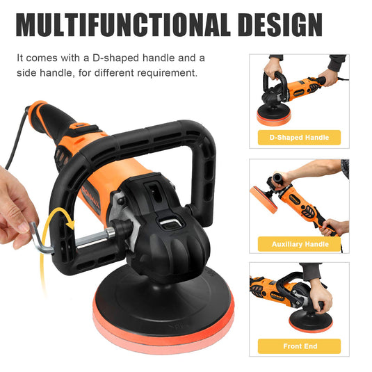 Rotary Buffer Polisher Wool Disc for Car Furniture Boat