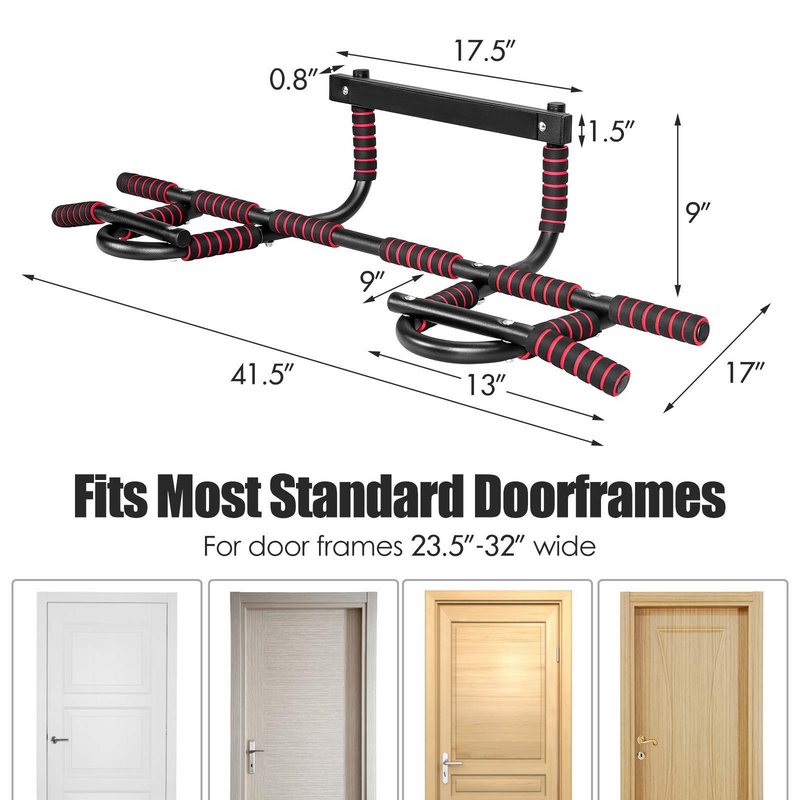 Load image into Gallery viewer, Goplus Pull up Bar for Doorway, Chin Up Bar Body Workout Equipment - GoplusUS
