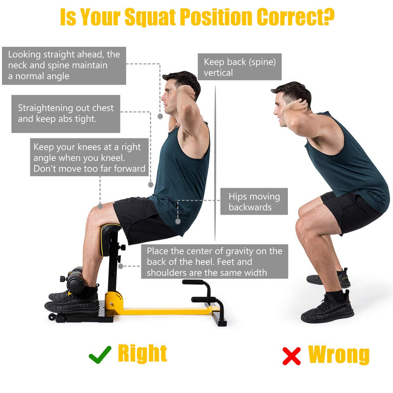 Load image into Gallery viewer, Deep Squat Machine with Anti-Skid Measures, Soft PVC Cover, Handy Wheels - GoplusUS
