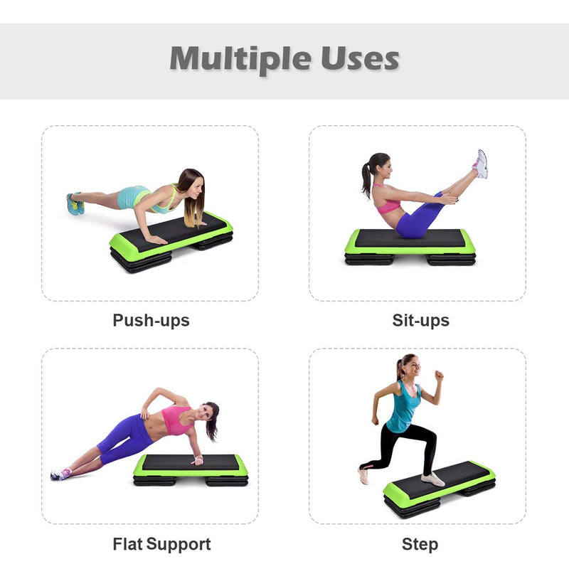 Load image into Gallery viewer, Goplus 43&#39;&#39; Adjustable Fitness Aerobic Step Stepper Platform 4&quot; - 6&quot; - 8&quot; Non-Stick Surface - GoplusUS
