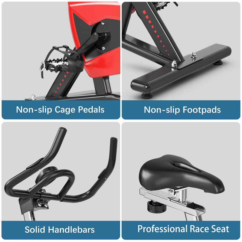 Load image into Gallery viewer, Goplus Indoor Magnetic Exercise Bike, Fitness Cycling Bike W/ Adjustable Resistance - GoplusUS
