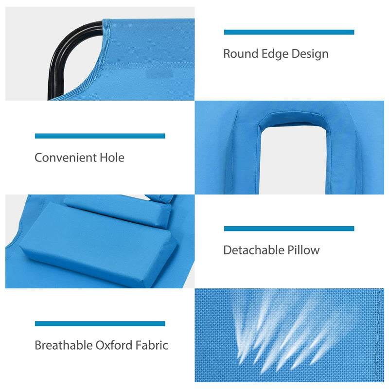 Load image into Gallery viewer, Folding Lounge Chair for Beach Poolside Balcony Patio - GoplusUS
