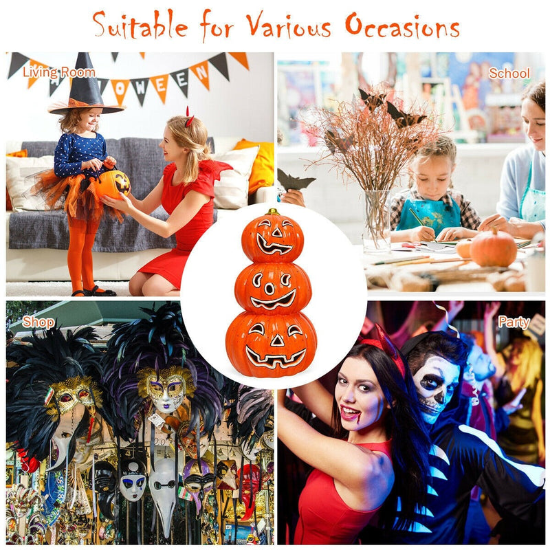 Load image into Gallery viewer, Halloween Ceramic Pumpkin Lamp - GoplusUS
