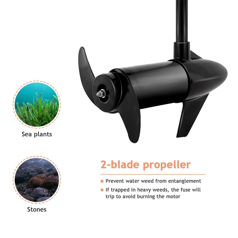 Load image into Gallery viewer, Goplus Electric Trolling Motor 8 Speed, Boat Fishing Motor w/Telescoping Handle - GoplusUS
