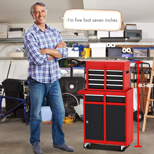 5-Drawer Rolling Tool Chest, Tool Storage Box - GoplusUS