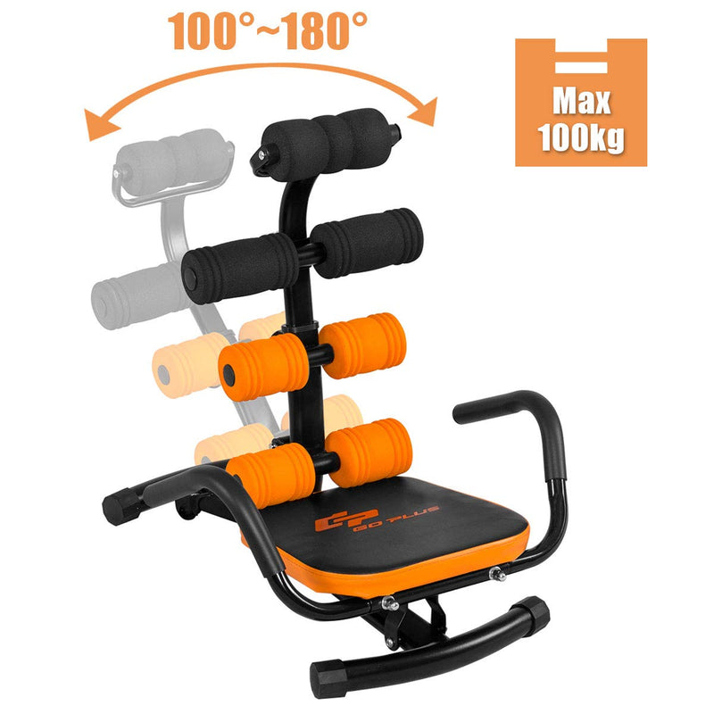 Load image into Gallery viewer, Goplus Core &amp; Abdominal Trainers, Twister Trainer Ab Exercise Machine Height Adjustable - GoplusUS
