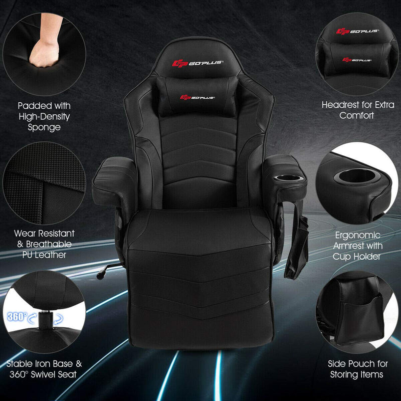 Load image into Gallery viewer, Massage Gaming Chair, Racing Style Gaming Recliner - GoplusUS
