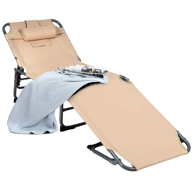 Load image into Gallery viewer, Patio Lounge Chair, Adjustable Folding Recliner - GoplusUS

