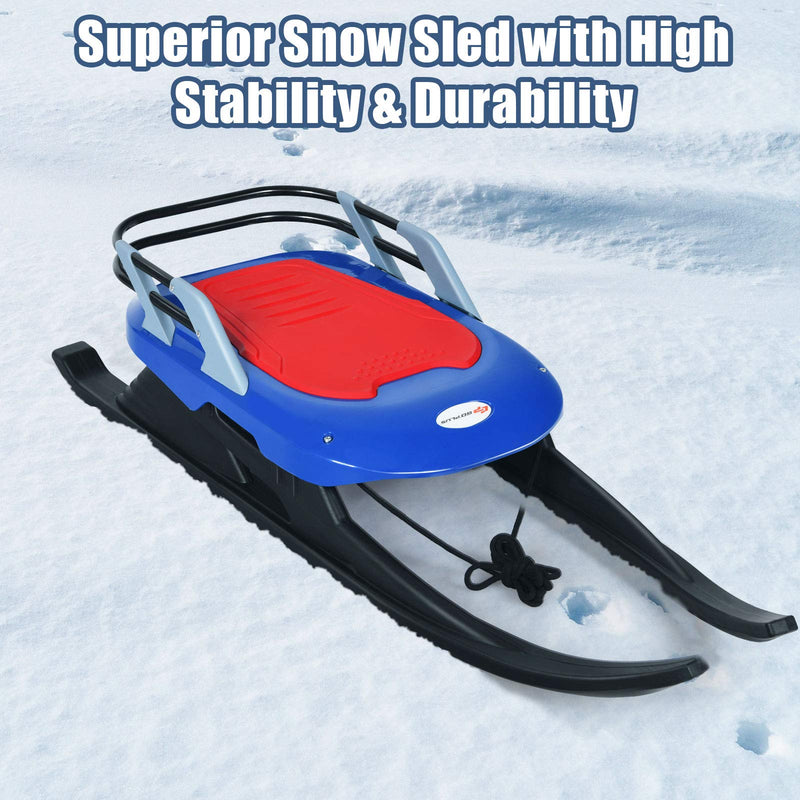 Load image into Gallery viewer, Folding Snow Sled for Kids with Seat, Backrest and Handle - GoplusUS
