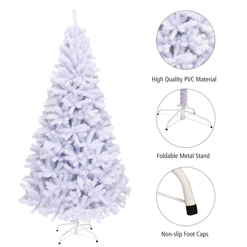 Load image into Gallery viewer, 6ft /7.5ft/9ft White Artificial Christmas Tree - GoplusUS

