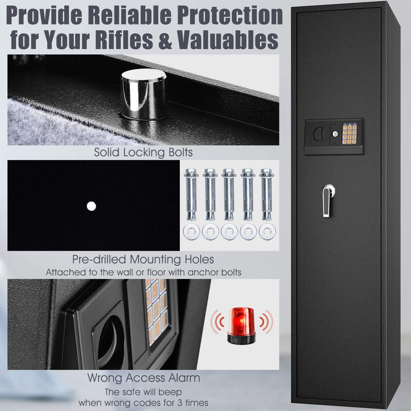 Load image into Gallery viewer, Rifle Gun Safe, Large Long Gun Safe w/Separate Pistol Lock Box
