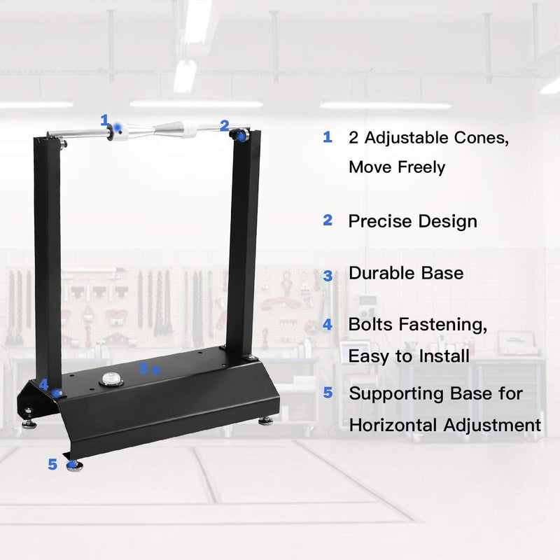 Load image into Gallery viewer, Motorcycle Bike Wheel Balancer, Rim Tire Balancing Spin Static Truing Stand - GoplusUS
