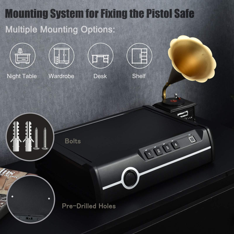Load image into Gallery viewer, Gun Safe for 2 Pistols, DOJ Approved Pistol Safe - GoplusUS
