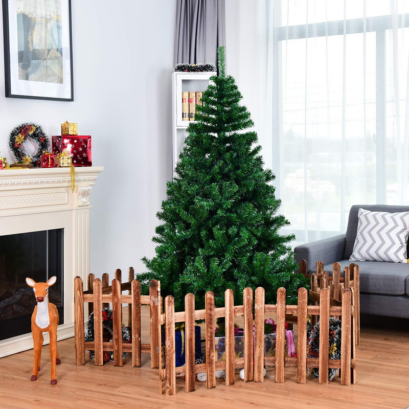 Load image into Gallery viewer, Goplus Artificial Christmas Tree, Unlit Premium Hinged Spruce Xmas Tree with Solid Metal Stand, for Outdoor and Indoor Decor - GoplusUS
