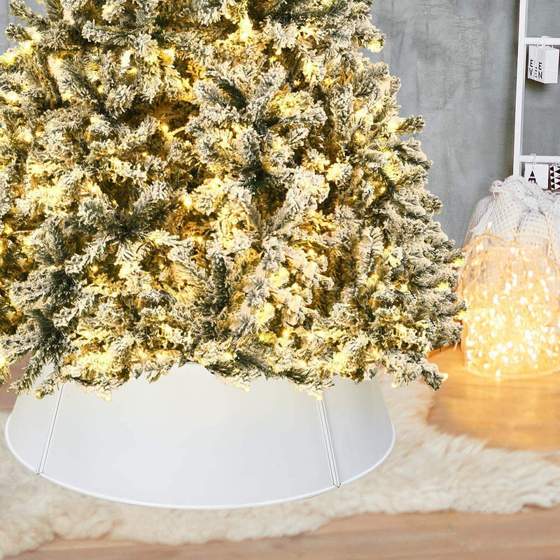 Load image into Gallery viewer, Galvanized Metal Christmas Tree Collar Easy Set Up, 30-Inch Diameter Base - GoplusUS

