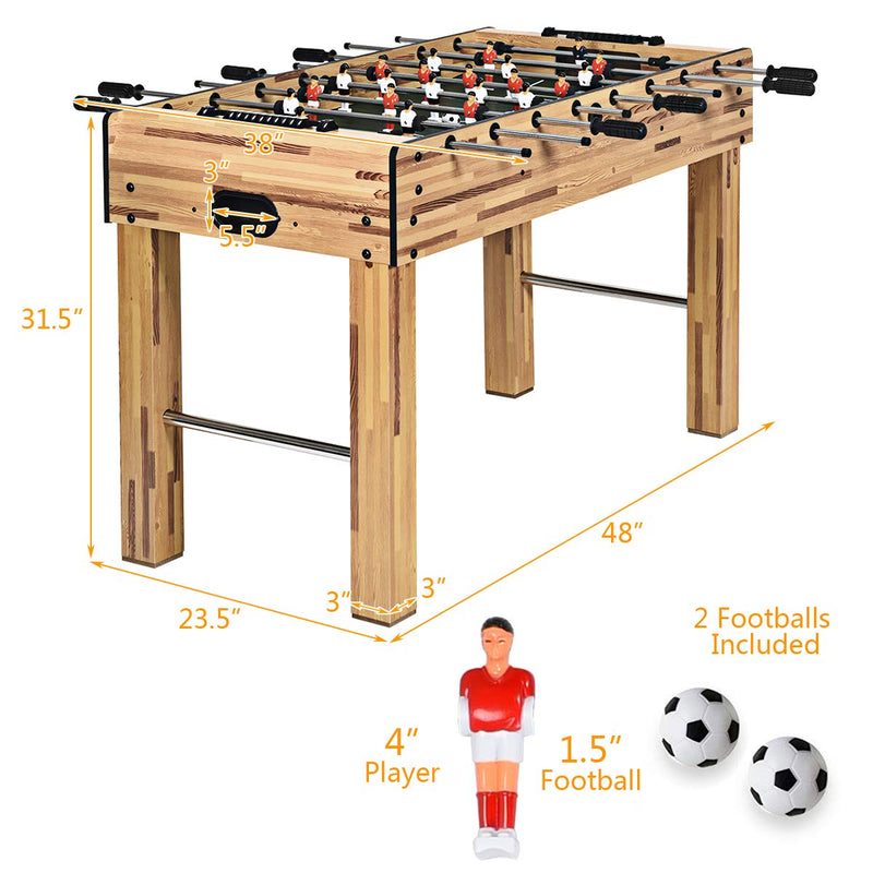 Load image into Gallery viewer, 48&quot; Foosball Table, Easy-Assemble Soccer Game Table - GoplusUS
