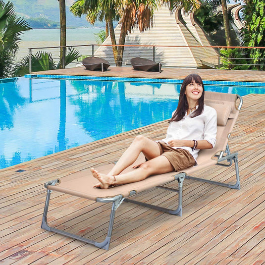 Adjustable Chaise Lounge Chair Recliner - GoplusUS