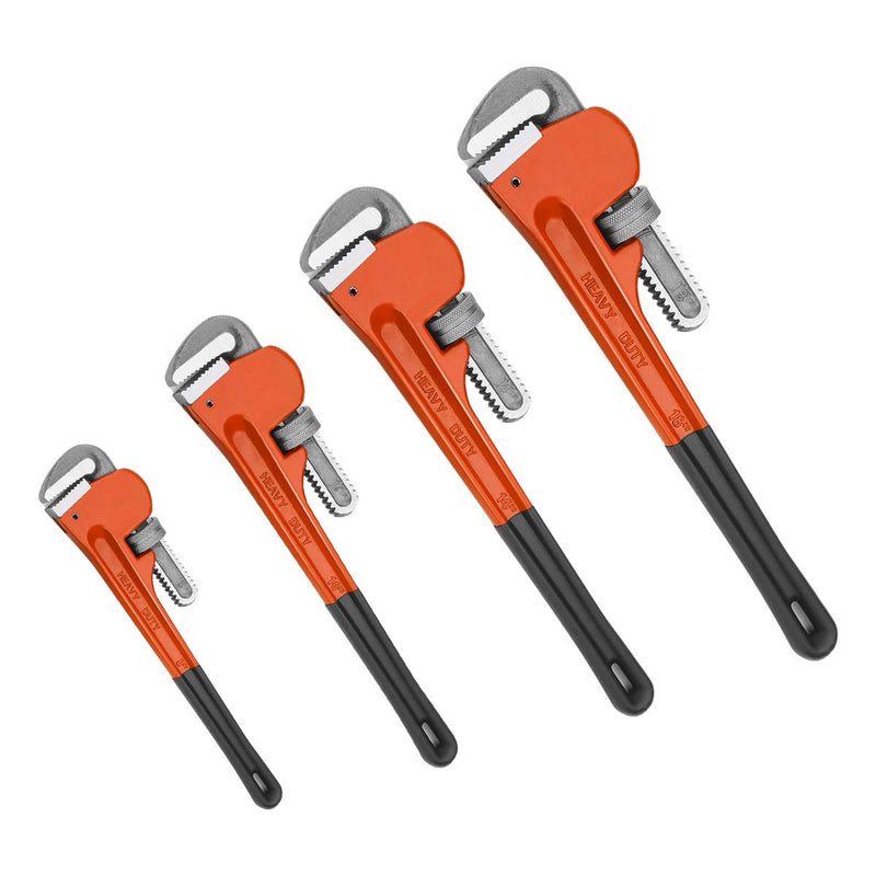 Load image into Gallery viewer, 4pcs Pipe Wrench Set, Heat Treated Plumbing Wrench - GoplusUS
