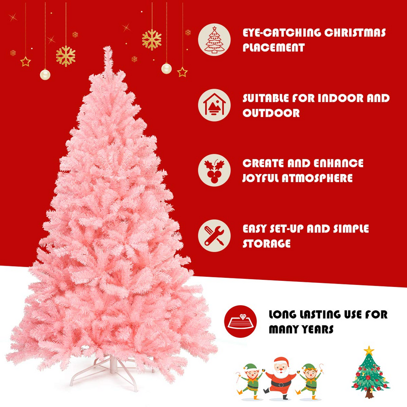 Load image into Gallery viewer, Goplus Unlit Artificial Christmas Tree, 100% New PVC Material, Xmas Tree for Indoor and Outdoor Decoration - GoplusUS
