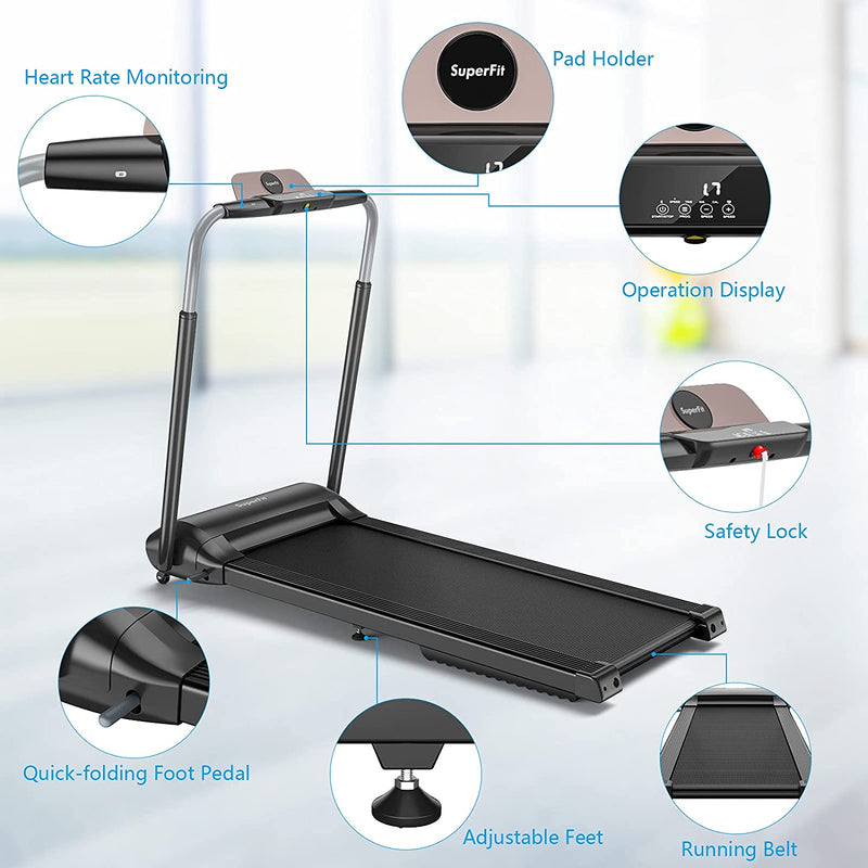 Load image into Gallery viewer, 3.0HP Folding Treadmill, Foldable Superfit Treadmill - GoplusUS
