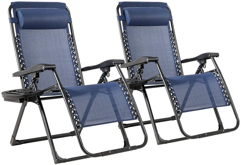 Load image into Gallery viewer, Zero Gravity Chair, 500-lb Capacity Oversized Recliner with Cup Holder
