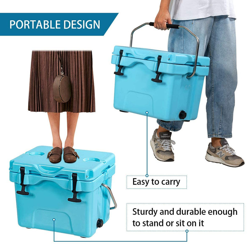Load image into Gallery viewer, 16 Quart Cooler, Portable Insulated Ice Chest - GoplusUS
