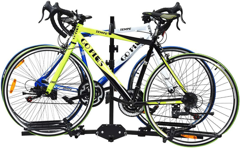 Load image into Gallery viewer, 2-Bike Hitch Mount Rack Hitch Mounted Bike Carrier Foldable Receiver 2&quot; - GoplusUS
