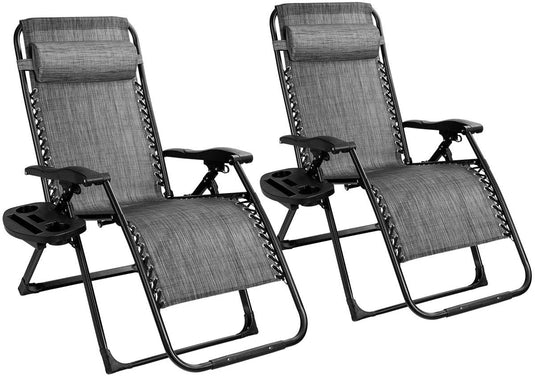 Zero Gravity Chair, 500-lb Capacity Oversized Recliner with Cup Holder