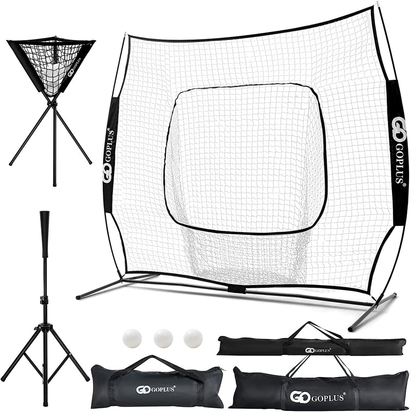 Load image into Gallery viewer, Baseball Softball Practice Combo, 8.5x7 Feet Training Net - GoplusUS

