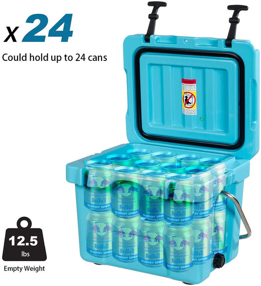 16 Quart Cooler, Portable Insulated Ice Chest - GoplusUS