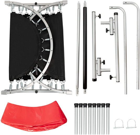 Foldable Trampoline, Double Mini Kids Trampoline Rebounder - GoplusUS