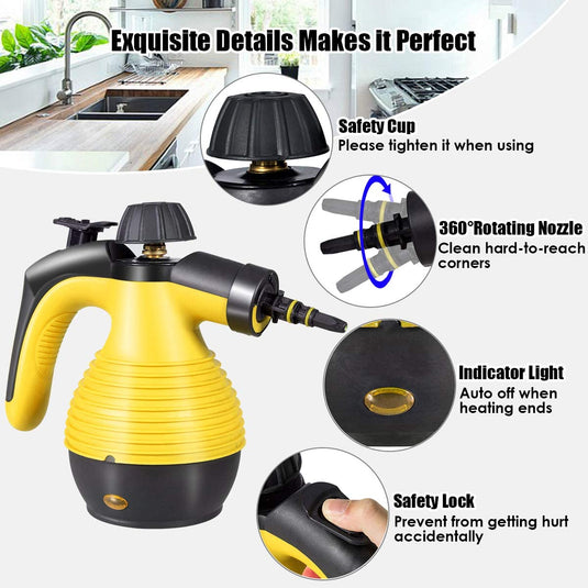 Handheld Pressurized Steam Cleaner - GoplusUS