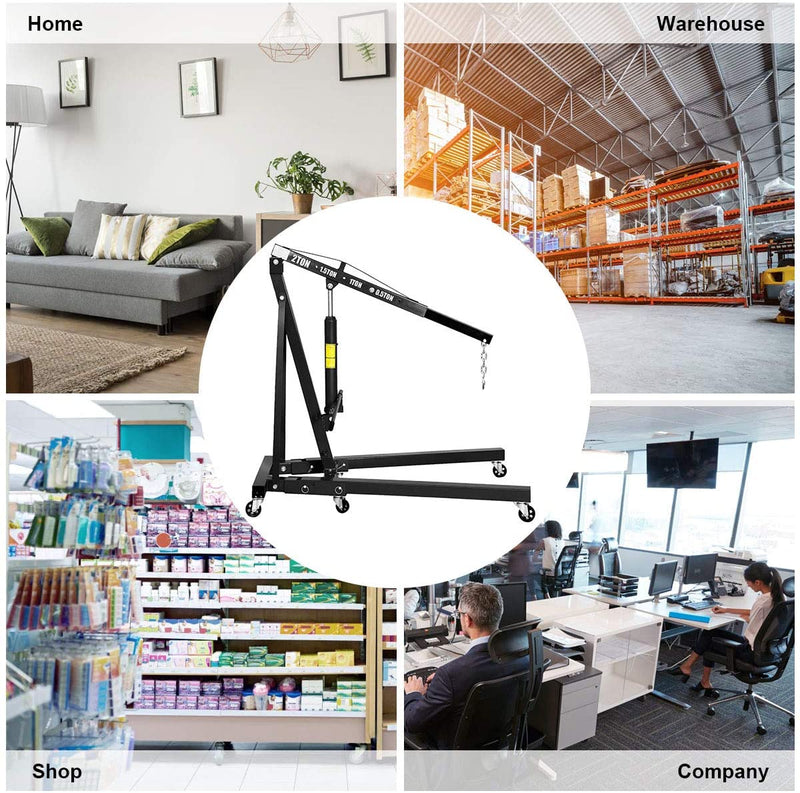 Load image into Gallery viewer, 2 Ton Folding Engine Hoist Cherry Picker Shop Crane Hoist Lift - GoplusUS

