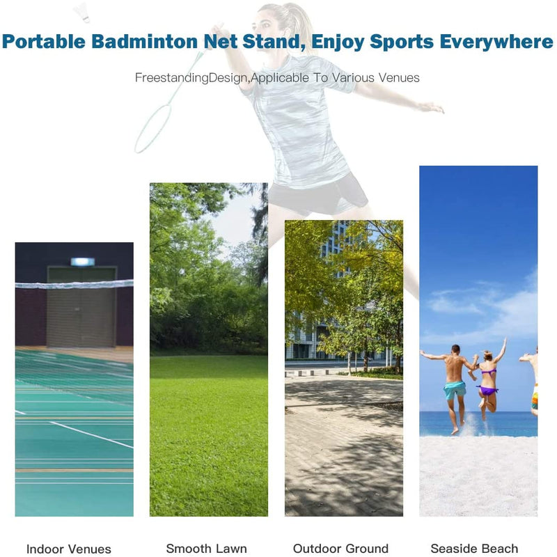 Load image into Gallery viewer, Portable Badminton Net, 2.5&#39; to 5&#39; Height Adjustable - GoplusUS
