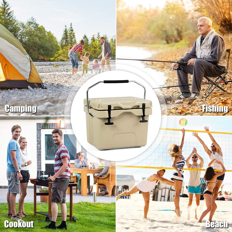 Load image into Gallery viewer, 16 Quart Cooler, Portable Insulated Ice Chest - GoplusUS

