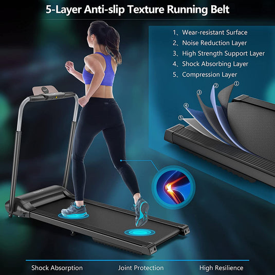 3.0HP Folding Treadmill, Foldable Superfit Treadmill - GoplusUS