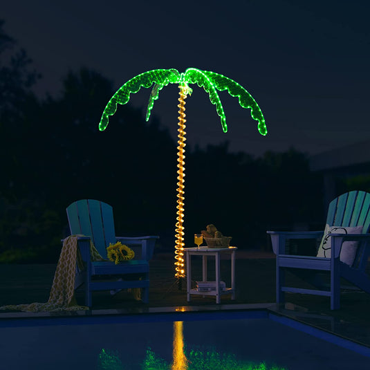 Lighted Palm Trees for Outside Patio - GoplusUS