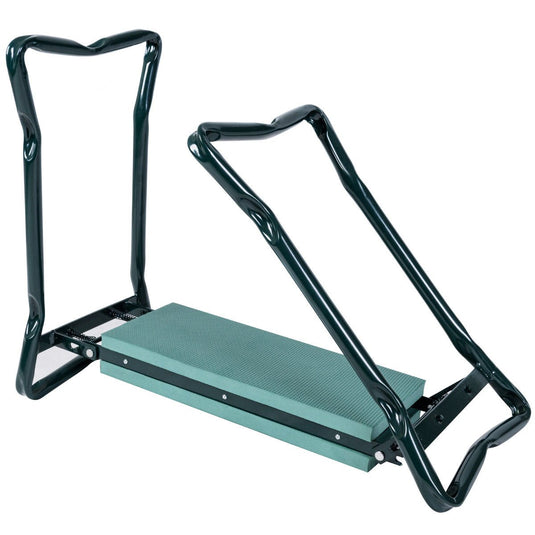 Folding Garden Kneeler Bench Heavy Duty Gardener Kneeling Pad Cushion - GoplusUS