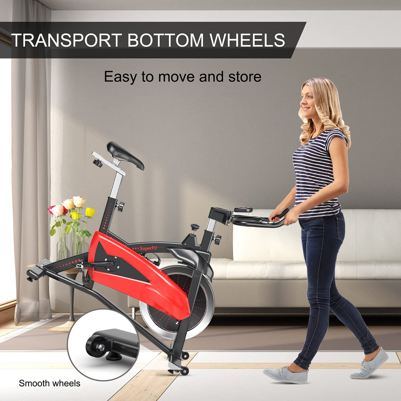 Load image into Gallery viewer, Goplus Indoor Magnetic Exercise Bike, Fitness Cycling Bike W/ Adjustable Resistance - GoplusUS
