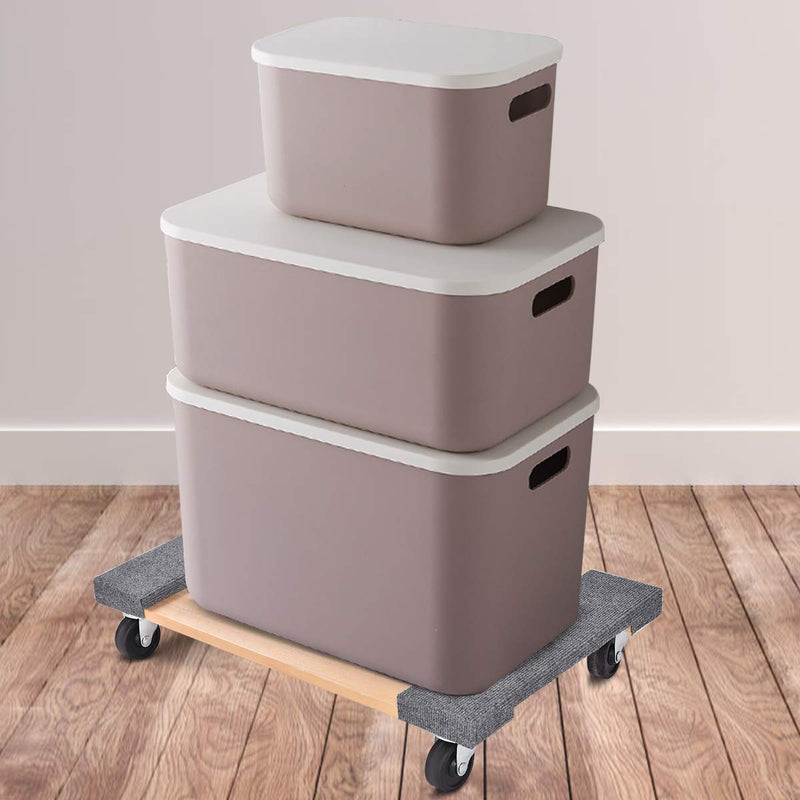 Load image into Gallery viewer, Moving Dolly Heavy Duty Wood Furniture Dllies Movers Carrier (30&quot;x18&quot; with Carpet End) - GoplusUS
