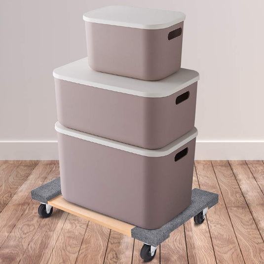 Moving Dolly Heavy Duty Wood Furniture Dllies Movers Carrier (30"x18" with Carpet End) - GoplusUS
