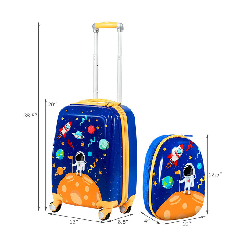 Load image into Gallery viewer, Kids Luggage Set, 12&quot; &amp; 18&quot; Kids Carry On Luggage Set - GoplusUS
