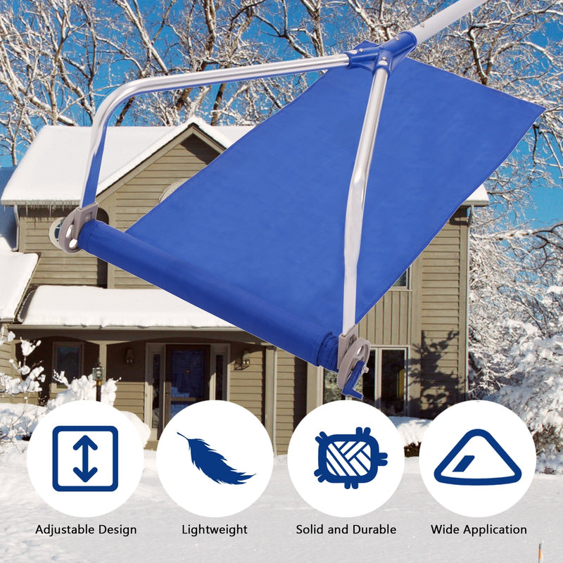 Load image into Gallery viewer, Roof Snow Rake Removal Tool 20 ft with Adjustable Telescoping Handle and Wheels
