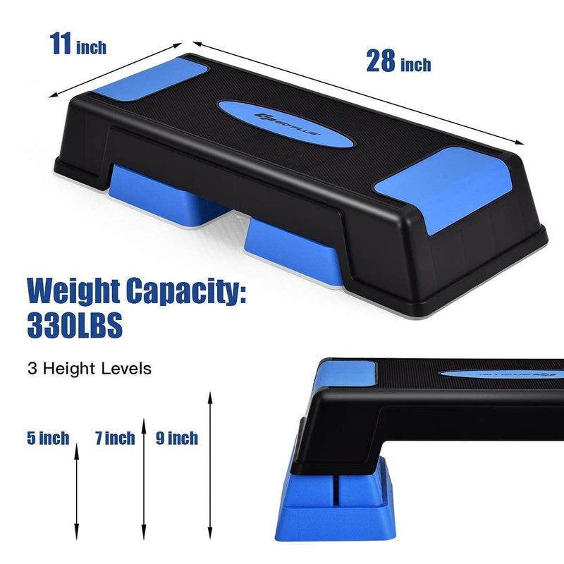 Load image into Gallery viewer, 30&#39;&#39; Aerobic Stepper with Risers, 5 x 7 x 9 Levels Height Adjustable - GoplusUS
