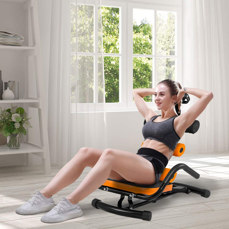 Load image into Gallery viewer, Goplus Core &amp; Abdominal Trainers, Twister Trainer Ab Exercise Machine Height Adjustable - GoplusUS
