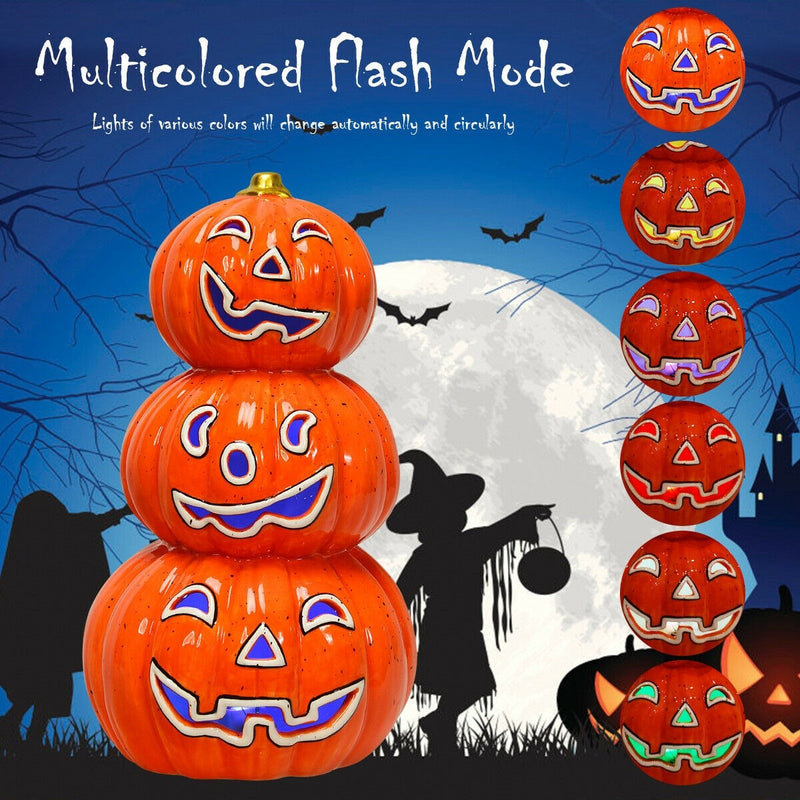 Load image into Gallery viewer, Halloween Ceramic Pumpkin Lamp - GoplusUS

