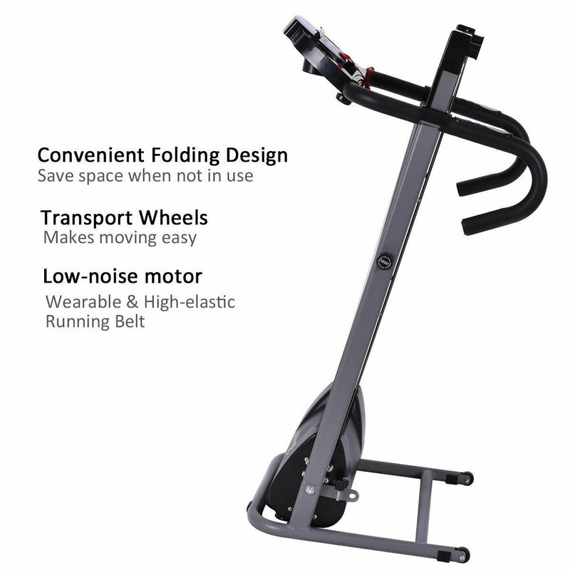 Load image into Gallery viewer, Electric Folding Treadmill with LCD Display and Heart Rate Sensor - GoplusUS
